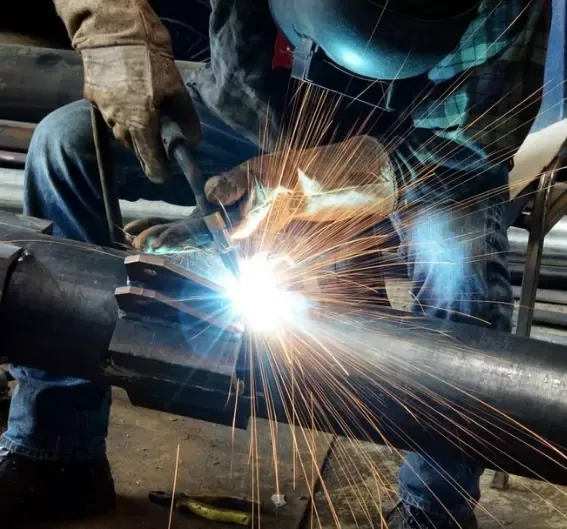 Stairs steel shed construction